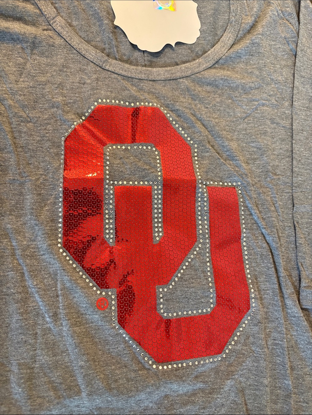 NWT [gameday couture] Oklahoma Sooners NCAA Scoop Tunic High/Low Top Women's XL - Picture 5 of 10